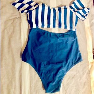 One piece cut out swimsuit
